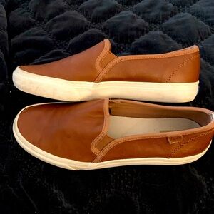 Keds Double Decker Leather Slip On Women's Sneakers Shoes